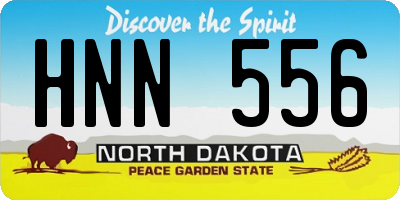 ND license plate HNN556