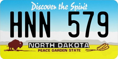 ND license plate HNN579