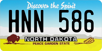 ND license plate HNN586