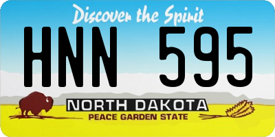 ND license plate HNN595