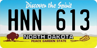 ND license plate HNN613