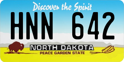 ND license plate HNN642