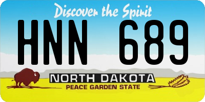 ND license plate HNN689
