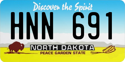 ND license plate HNN691