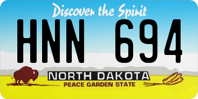 ND license plate HNN694