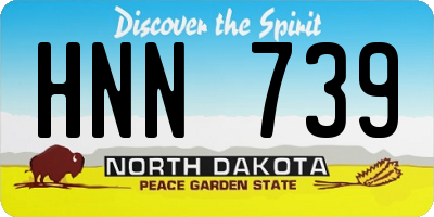 ND license plate HNN739