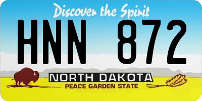 ND license plate HNN872