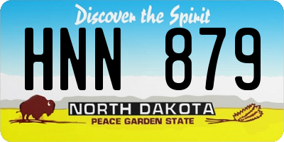 ND license plate HNN879