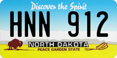 ND license plate HNN912