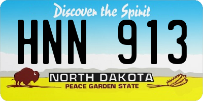 ND license plate HNN913