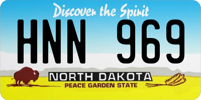 ND license plate HNN969