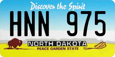 ND license plate HNN975