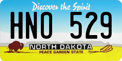 ND license plate HNO529