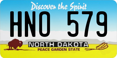 ND license plate HNO579