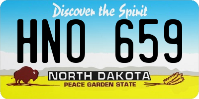 ND license plate HNO659