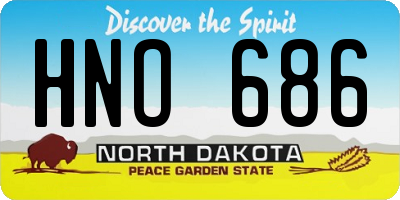 ND license plate HNO686