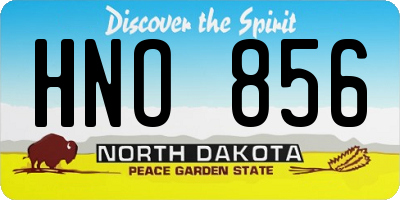 ND license plate HNO856
