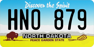 ND license plate HNO879