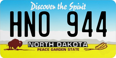 ND license plate HNO944