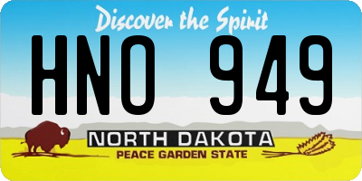 ND license plate HNO949