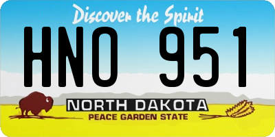 ND license plate HNO951