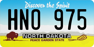 ND license plate HNO975