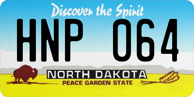 ND license plate HNP064