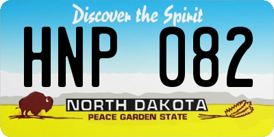 ND license plate HNP082