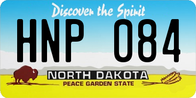 ND license plate HNP084
