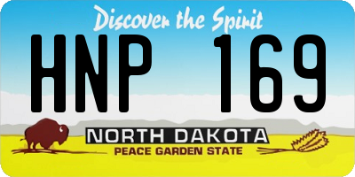 ND license plate HNP169