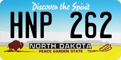 ND license plate HNP262