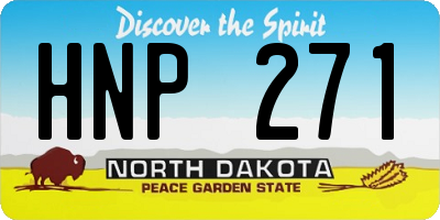 ND license plate HNP271