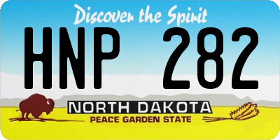 ND license plate HNP282