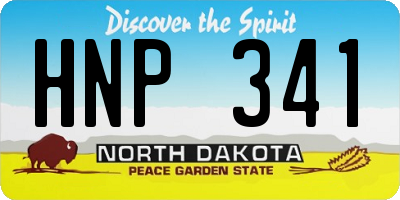 ND license plate HNP341