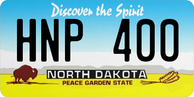 ND license plate HNP400