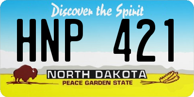 ND license plate HNP421