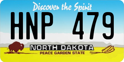 ND license plate HNP479