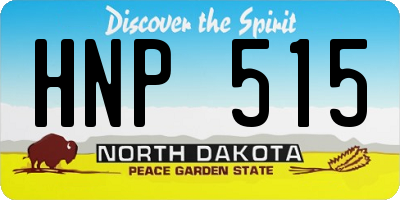 ND license plate HNP515