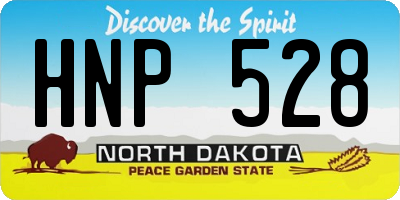 ND license plate HNP528