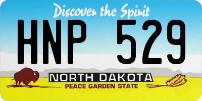 ND license plate HNP529