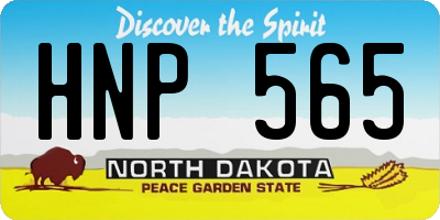 ND license plate HNP565