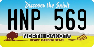 ND license plate HNP569