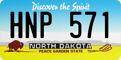 ND license plate HNP571