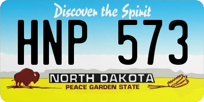 ND license plate HNP573
