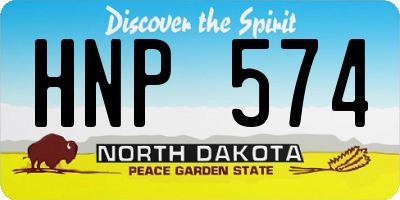 ND license plate HNP574
