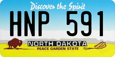 ND license plate HNP591
