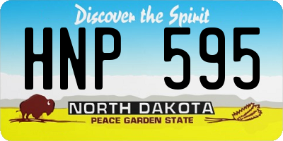 ND license plate HNP595
