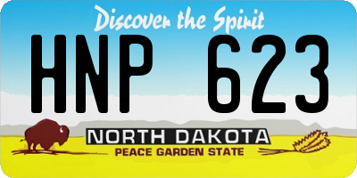 ND license plate HNP623
