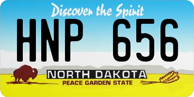 ND license plate HNP656