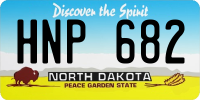 ND license plate HNP682